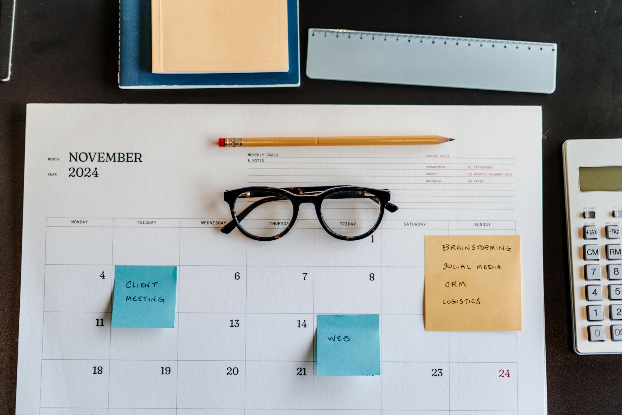 Minimal office desk representing planning and personal responsibility